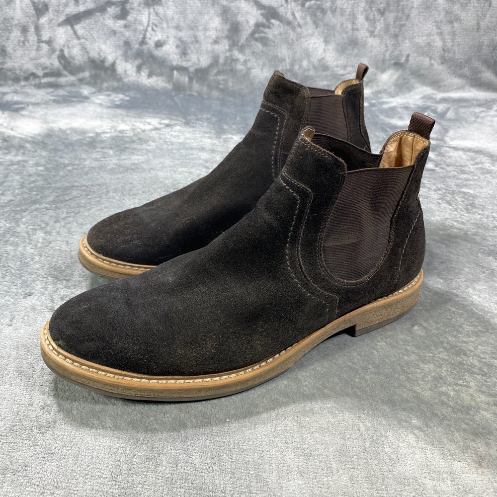 Nordstrom 1901 Leather Chelsea Boots Brown Mens Size 14 M Brown Slip On Ankle